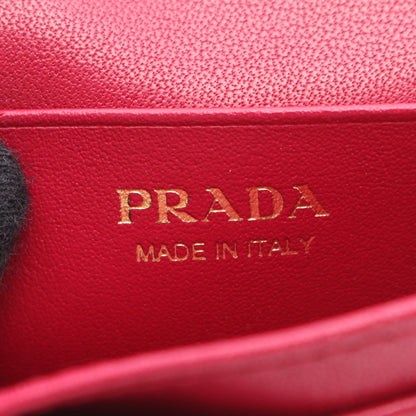 カードケース 名刺入れ レザー ピンクパープル プラダ 財布・小物 PRADA