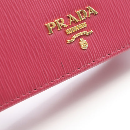 カードケース 名刺入れ レザー ピンクパープル プラダ 財布・小物 PRADA