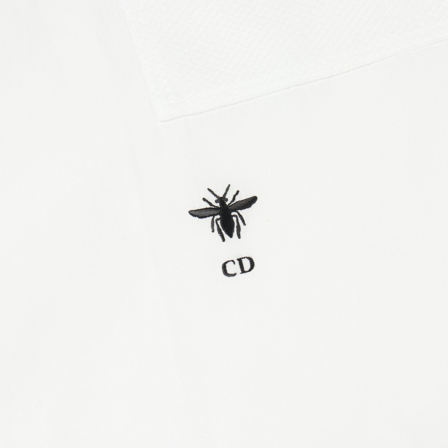 BEE刺繍 ノースリーブ ブラウス コットン ホワイト クリスチャンディオール トップス Christian Dior