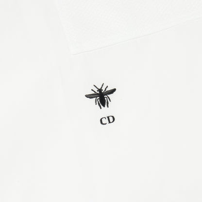 BEE刺繍 ノースリーブ ブラウス コットン ホワイト クリスチャンディオール トップス Christian Dior