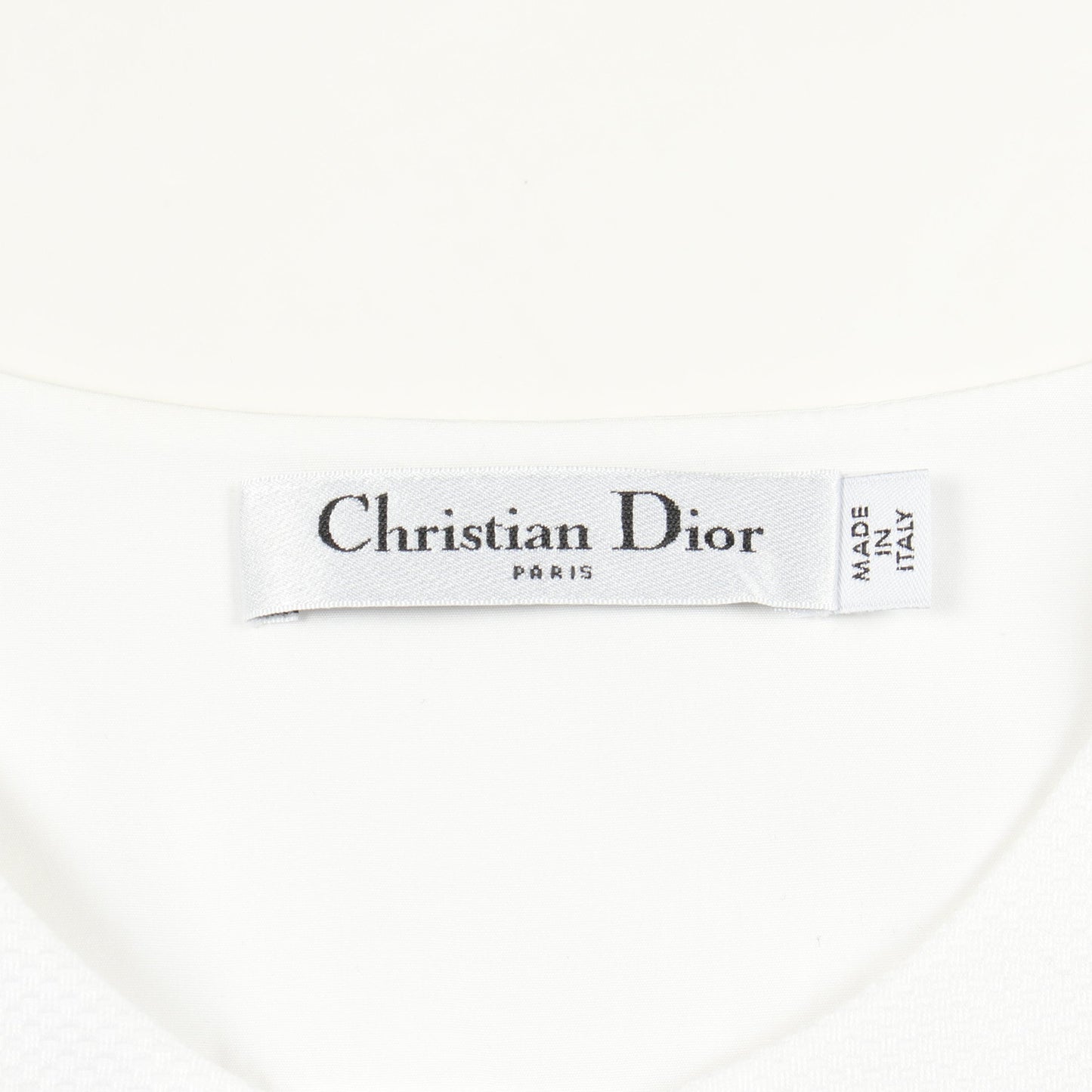 BEE刺繍 ノースリーブ ブラウス コットン ホワイト クリスチャンディオール トップス Christian Dior