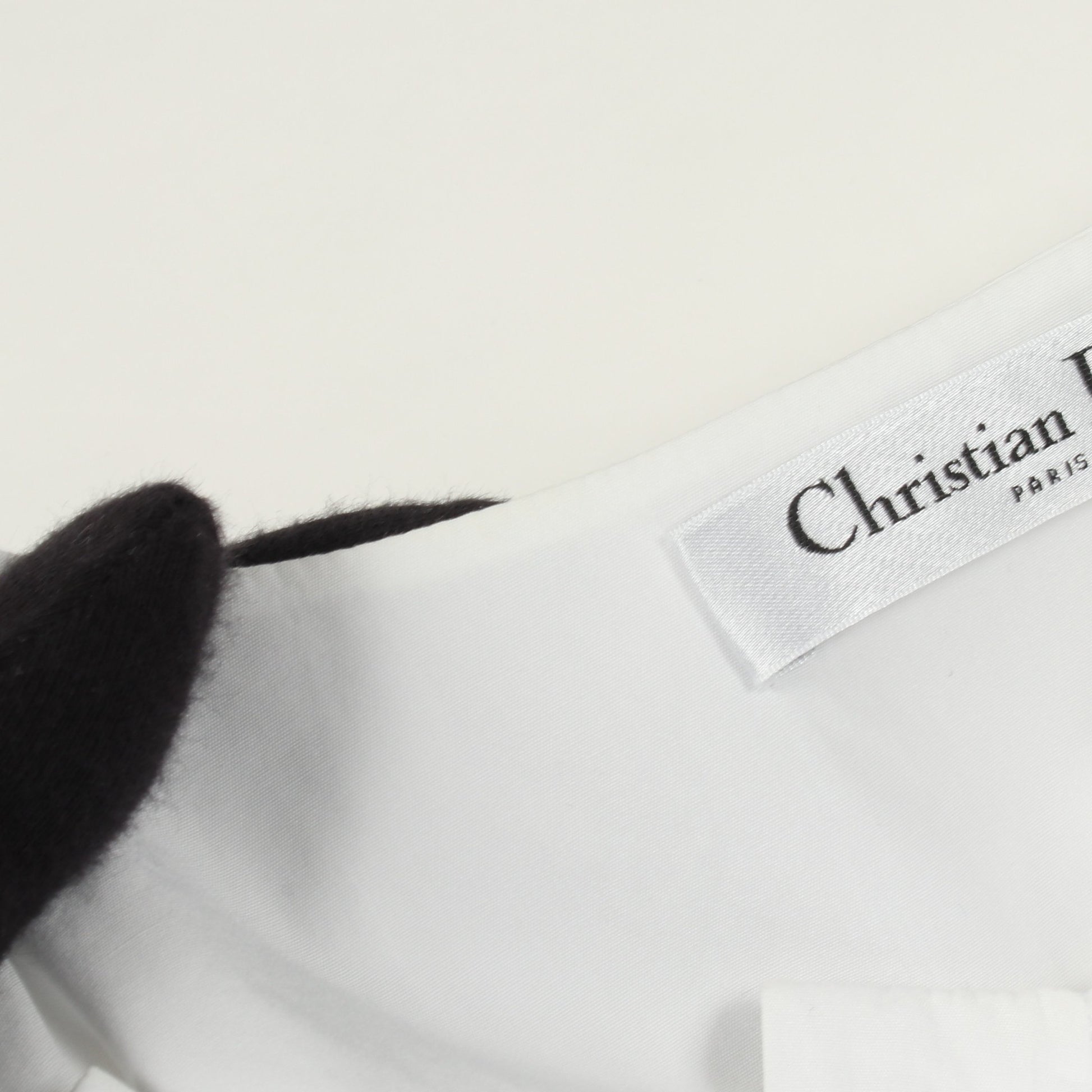 BEE刺繍 ノースリーブ ブラウス コットン ホワイト クリスチャンディオール トップス Christian Dior