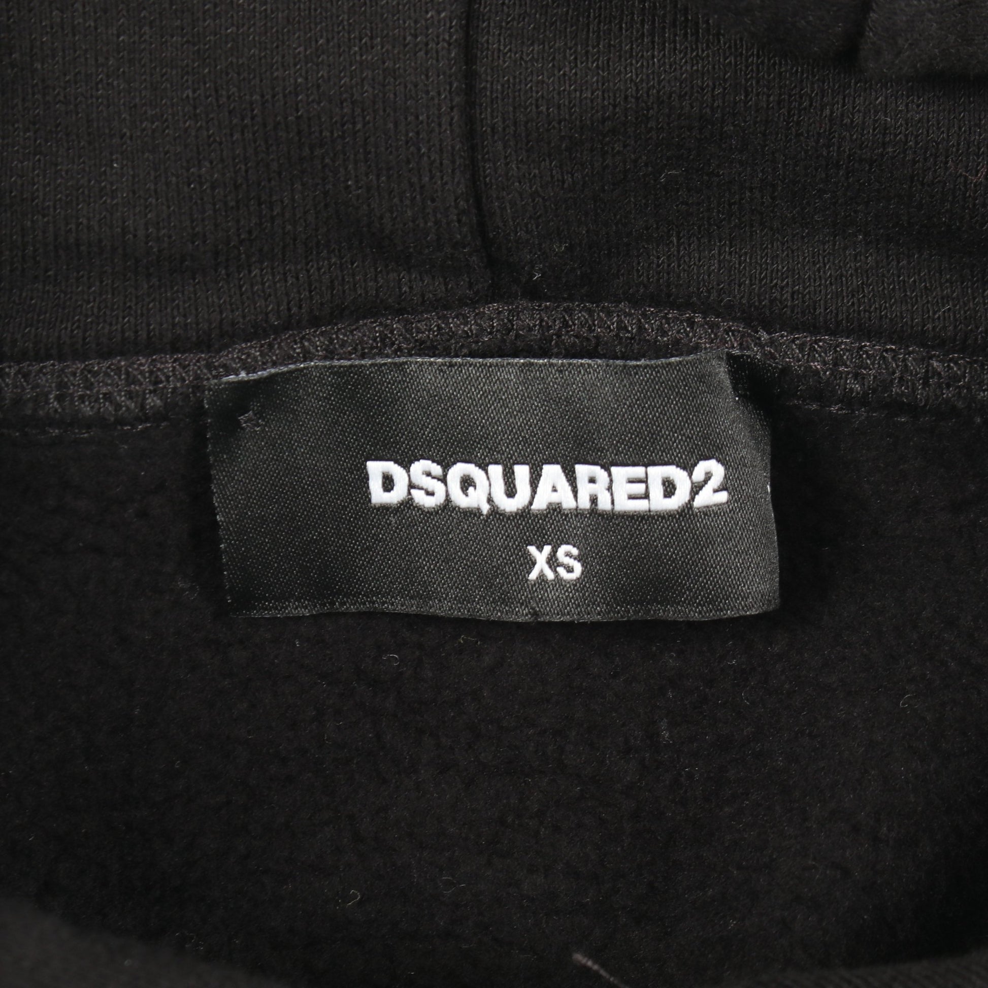DSQUARED2 × PAC-MAN 裏起毛 プルオーバーパーカー コットン ブラック レッド ディースクエアード トップス DSQUARED2