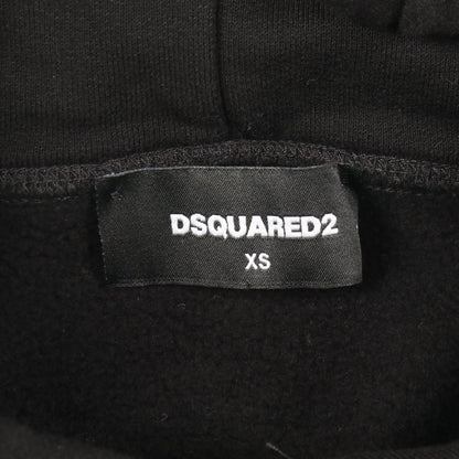 DSQUARED2 × PAC-MAN 裏起毛 プルオーバーパーカー コットン ブラック レッド ディースクエアード トップス DSQUARED2