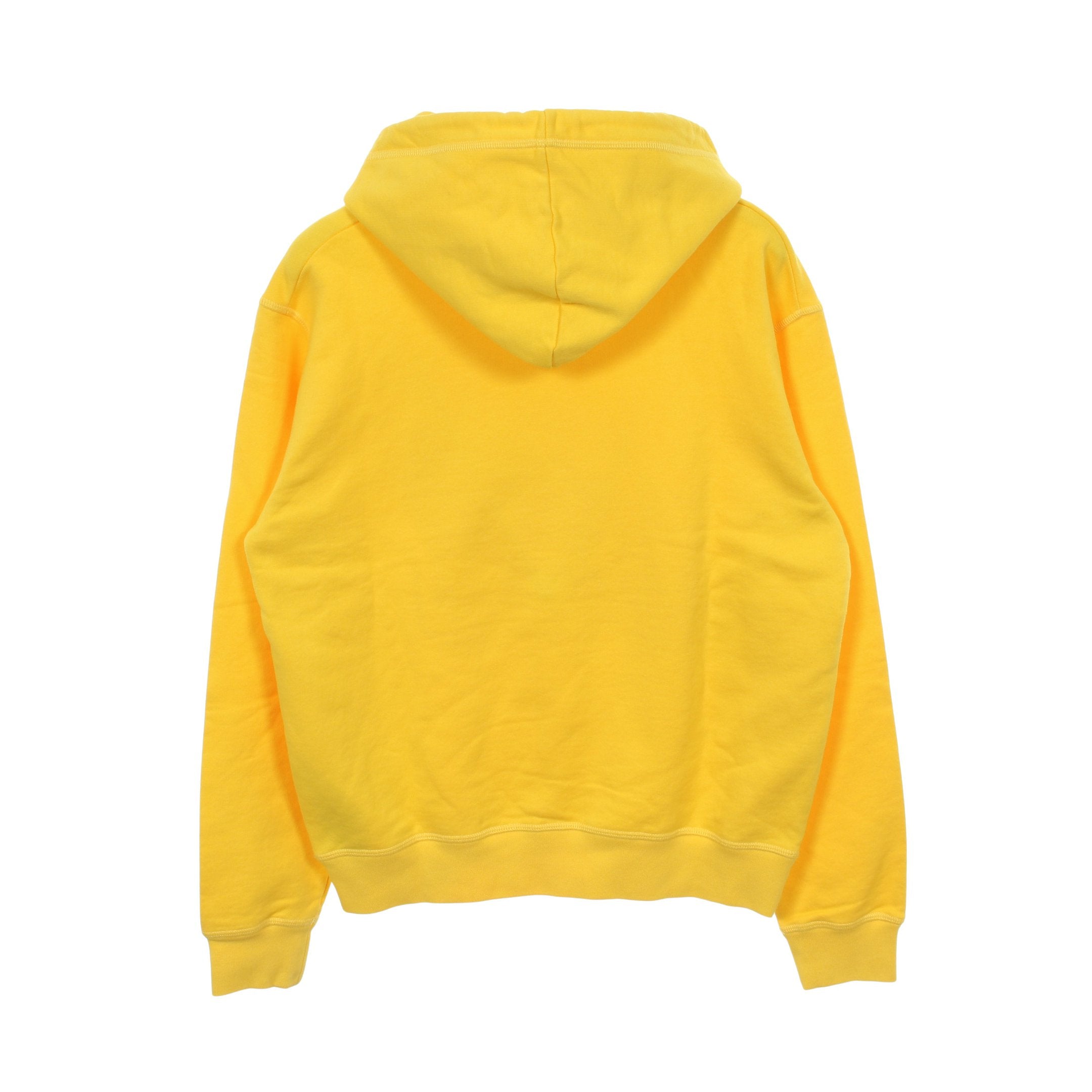 １点物◎良品◎DSQUARED2 フーディック パーカー オレンジ 蛍光色 オレンジ プルオーバーパーカー コットン イエロー ディースクエアード