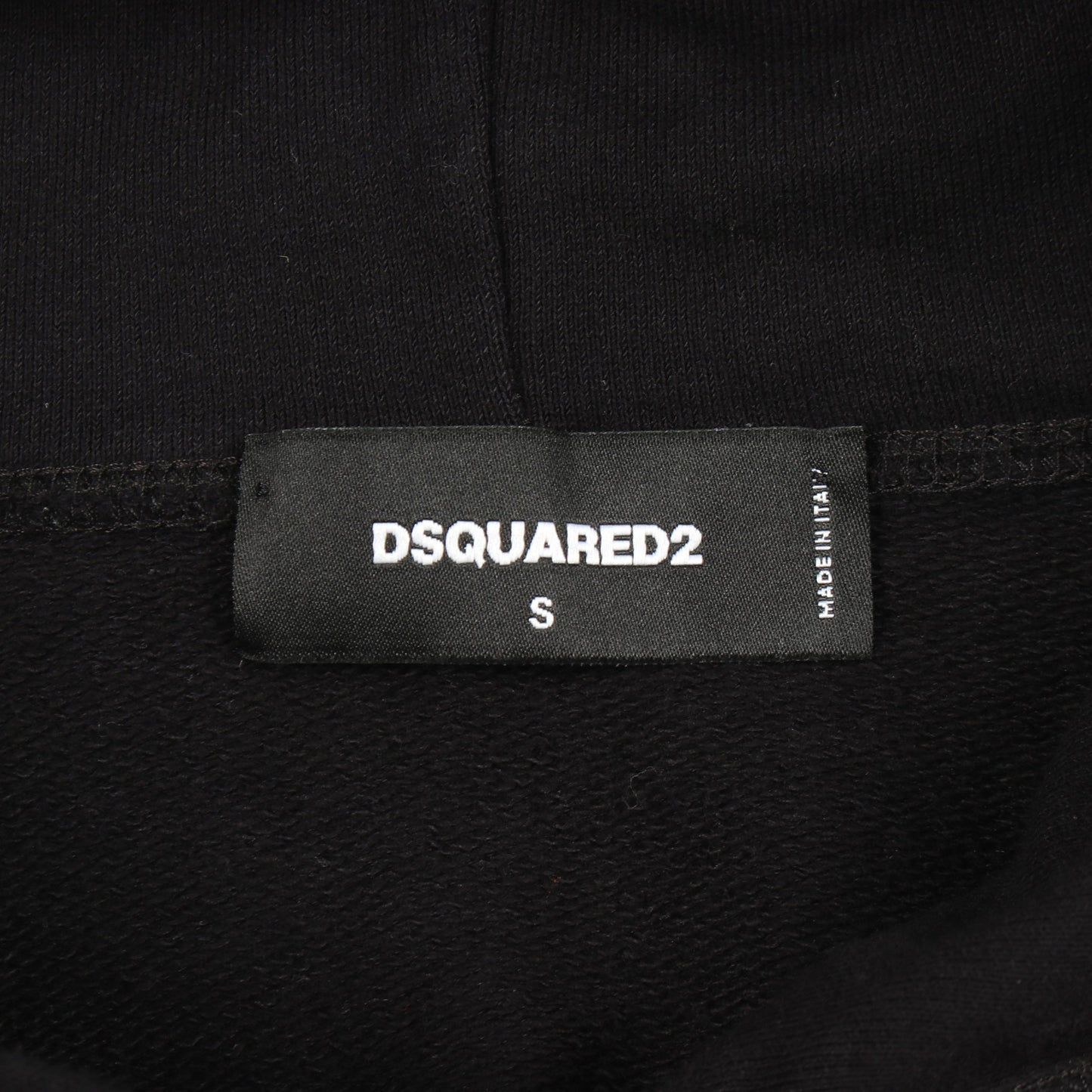 CIRO プルオーバーパーカー コットン ブラック ディースクエアード トップス DSQUARED2