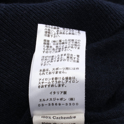 ニット クルーネック 長袖 カシミヤ ネイビー グレー ダークグリーン エルメス トップス HERMES