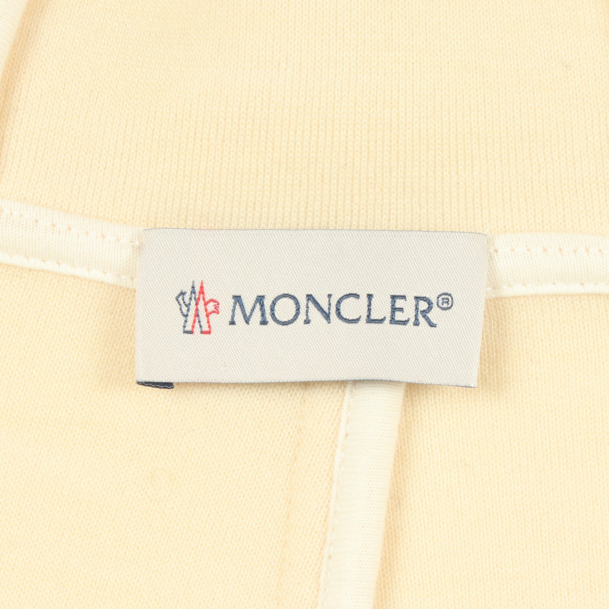 ジップアップパーカー ウール アイボリー モンクレール トップス MONCLER