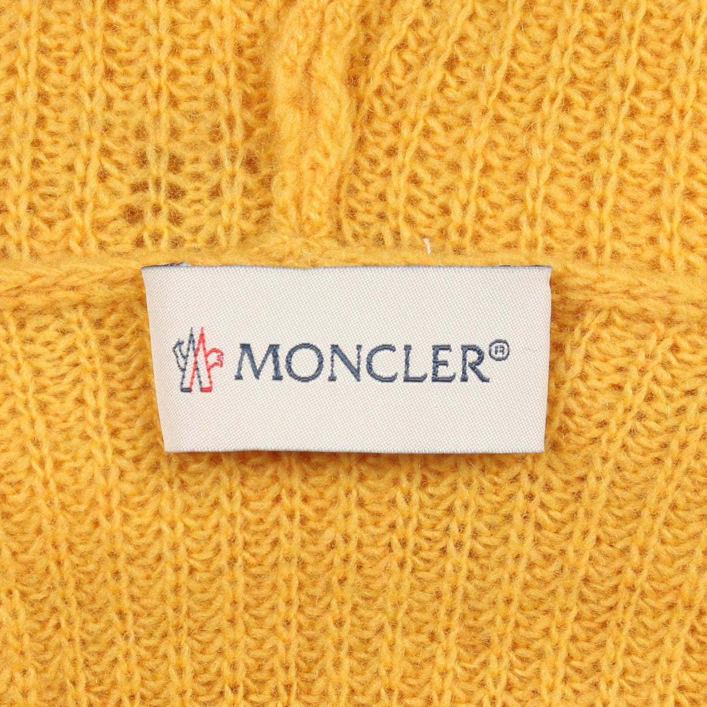 ニット プルオーバーパーカー ウール カシミヤ イエロー モンクレール トップス MONCLER
