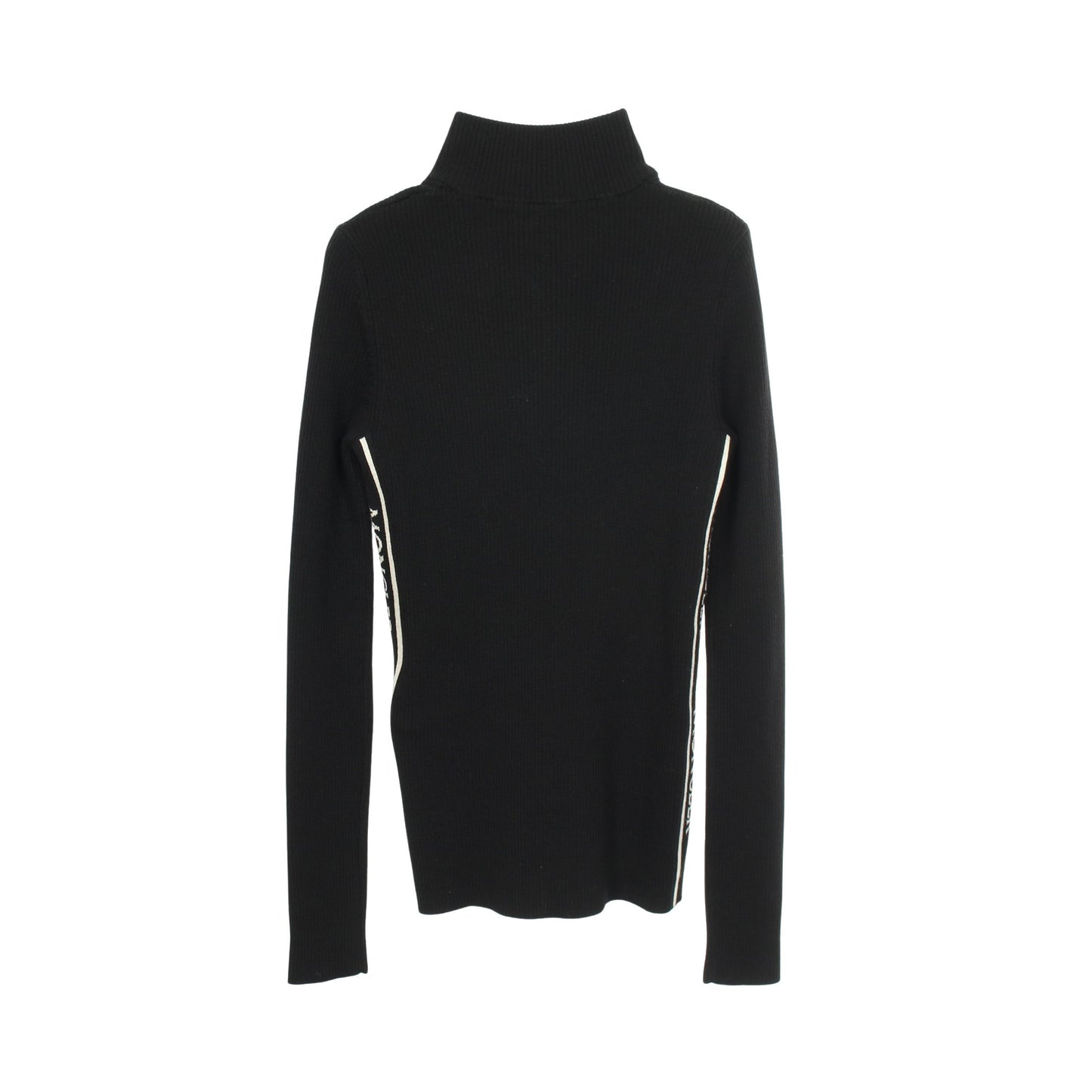 ハーフジップ ニット ウール ブラック モンクレール トップス MONCLER