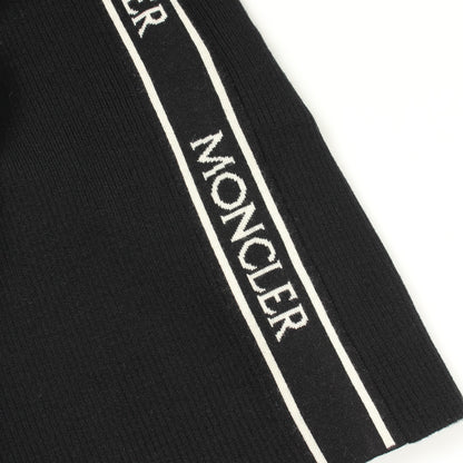 ハーフジップ ニット ウール ブラック モンクレール トップス MONCLER
