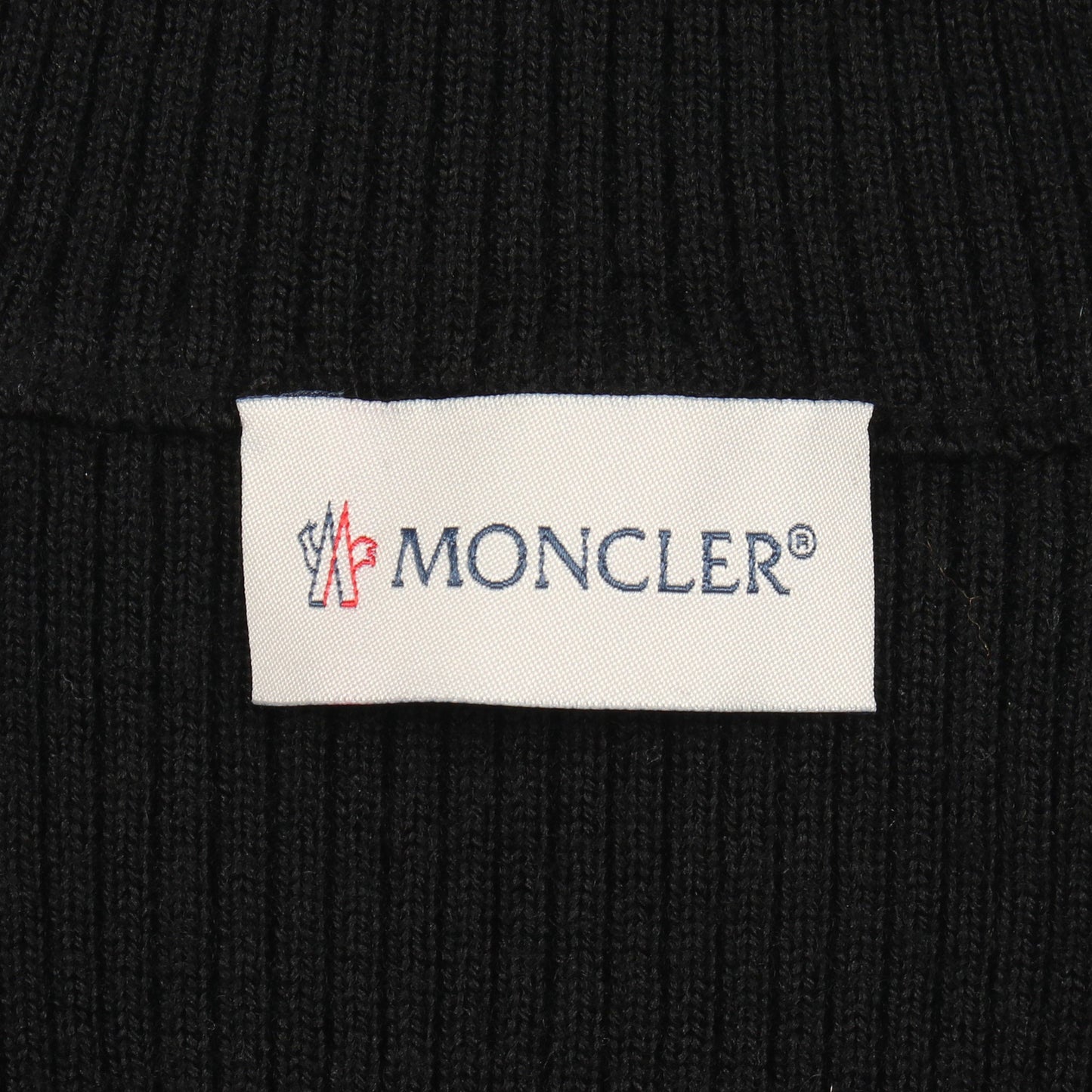 ハーフジップ ニット ウール ブラック モンクレール トップス MONCLER