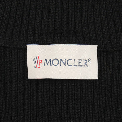 ハーフジップ ニット ウール ブラック モンクレール トップス MONCLER