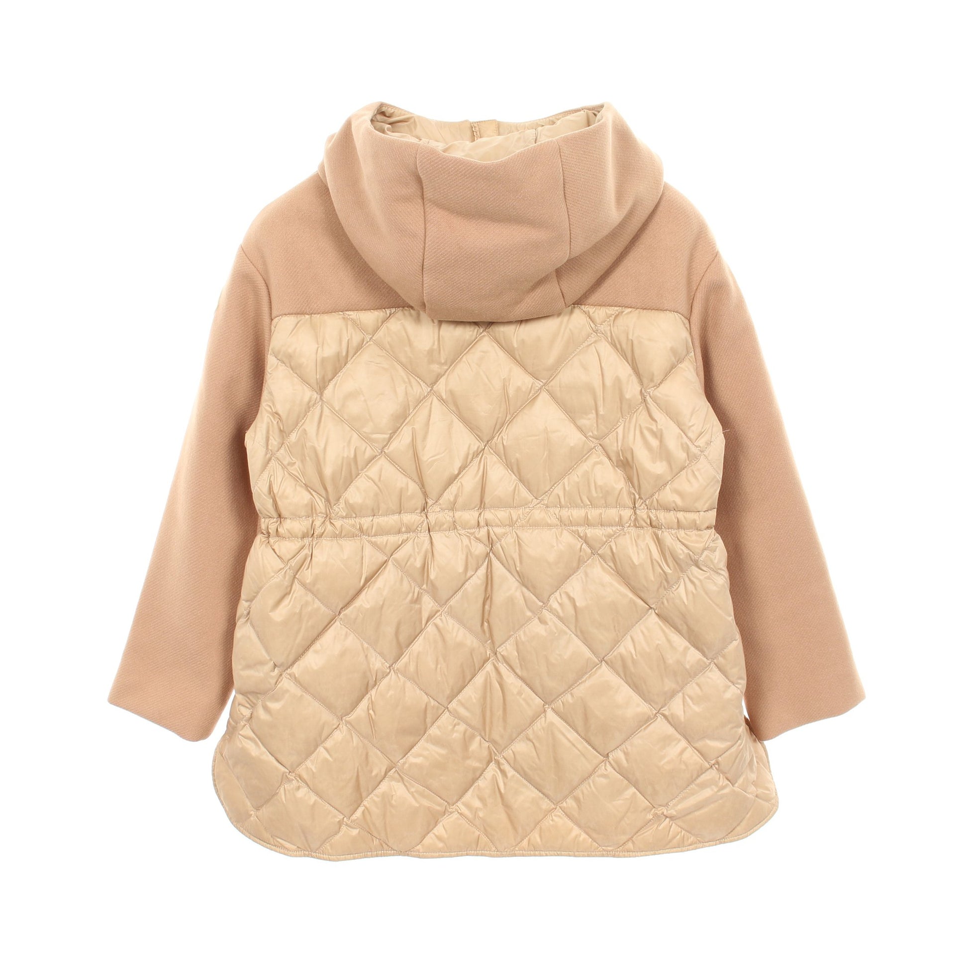 GOUET キッズ フード付き 切替 ダウンジャケット ウール ナイロン ベージュ モンクレール アウター MONCLER