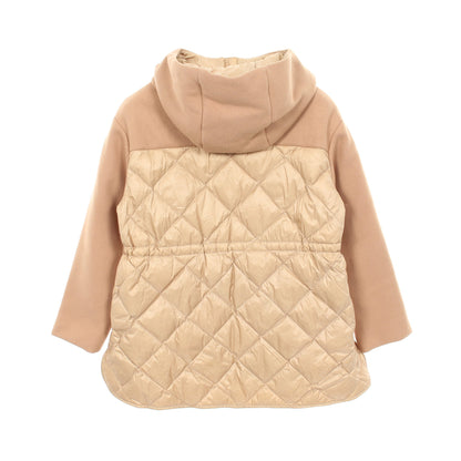 GOUET キッズ フード付き 切替 ダウンジャケット ウール ナイロン ベージュ モンクレール アウター MONCLER