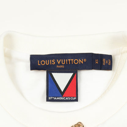 37th AMERICA'S CUP アメリカズカップ スウェットシャツ コットン ホワイト ルイヴィトン トップス LOUIS VUITTON