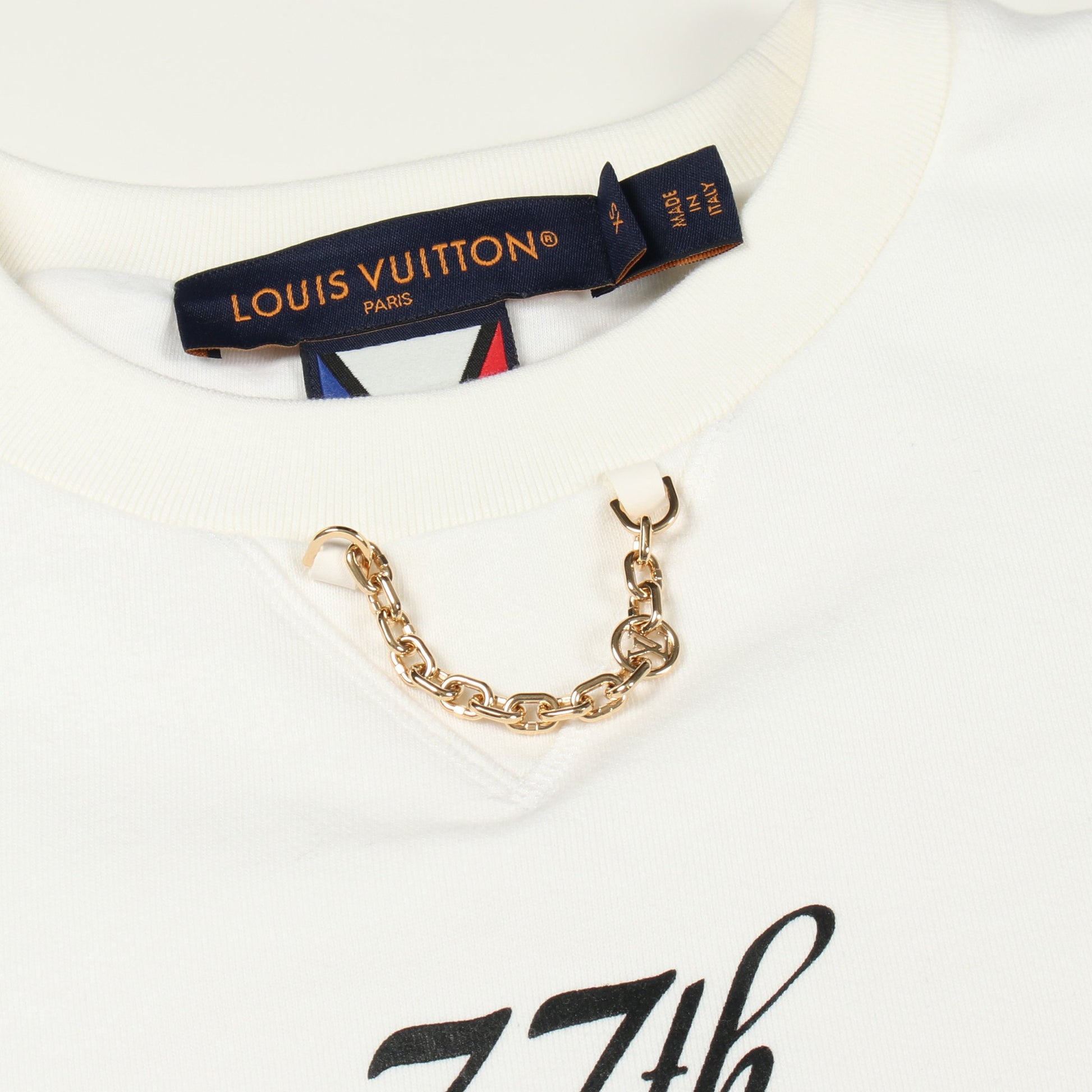37th AMERICA'S CUP アメリカズカップ スウェットシャツ コットン ホワイト ルイヴィトン トップス LOUIS VUITTON