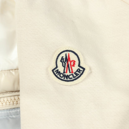 切替 ダウンジャケット ナイロン コットン アイボリー オフホワイト ライトグレー モンクレール アウター MONCLER