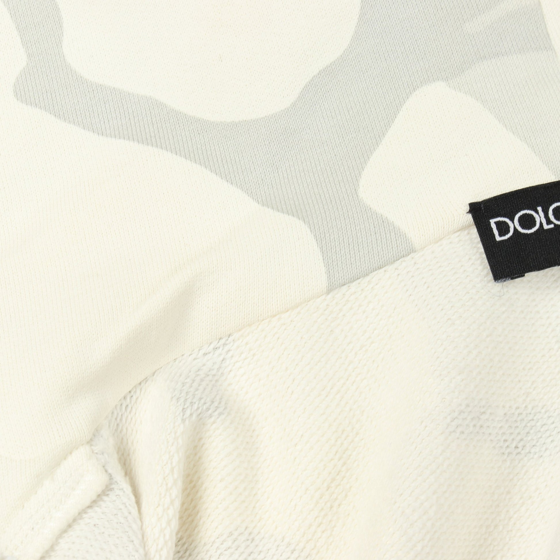 カモフラージュ ハーフジップ プルオーバーパーカー コットン ホワイト グレー ドルチェアンドガッバーナ トップス DOLCE&GABBANA