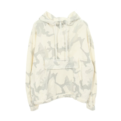 カモフラージュ ハーフジップ プルオーバーパーカー コットン ホワイト グレー ドルチェアンドガッバーナ トップス DOLCE&GABBANA