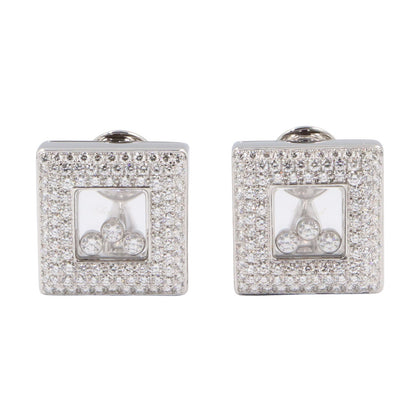 ハッピーダイヤモンド ピアス ピアス K18WG ダイヤモンド ホワイトゴールド クリア ショパール アクセサリー Chopard
