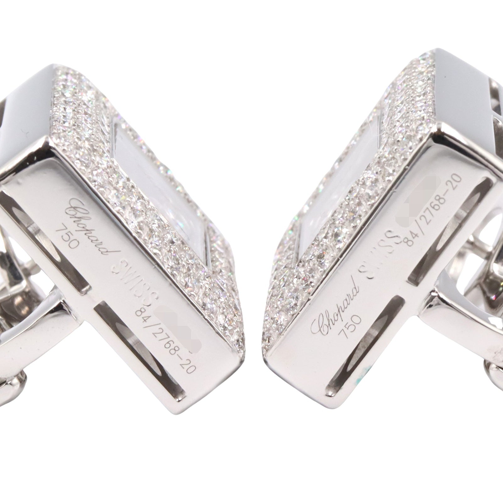 ハッピーダイヤモンド ピアス ピアス K18WG ダイヤモンド ホワイトゴールド クリア ショパール アクセサリー Chopard