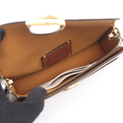 タビー チェーン クロスボディ バッグ19 ショルダーバッグ レザー アイボリー コーチ バッグ COACH