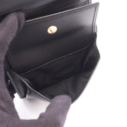 MATELASSE'MIU 二つ折り財布 レザー ブラック ミュウミュウ 財布・小物 miu miu