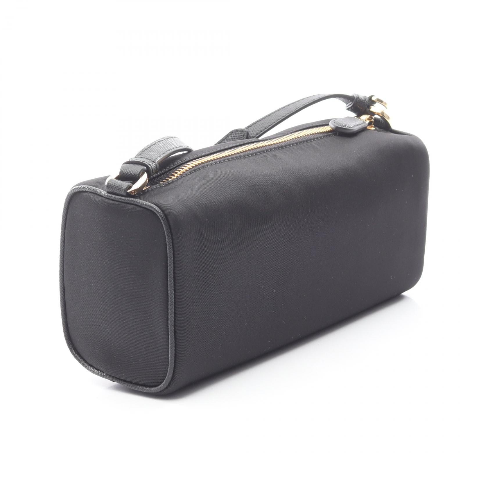 プラダ PRADA Re-Nylon ポーチ TESSUTO+SAFFIAN ショルダーバッグ バッグ ナイロン サフィアーノレザー レディース ブラック系 1NE0582C05F0002 【新品】 Re-Nylon ポーチ TESSUTO+SAFFIAN ショルダーバッグ ナイロン
