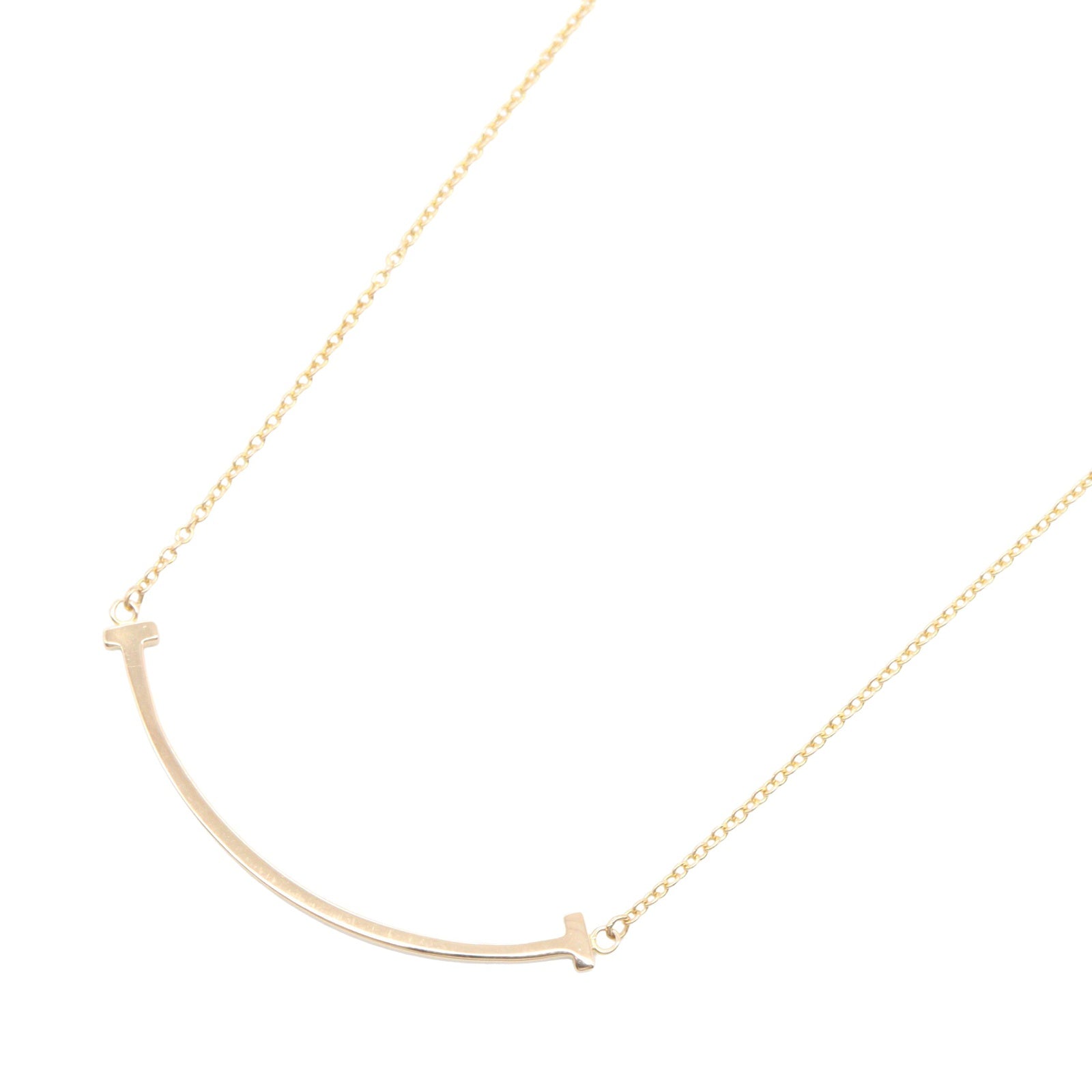 Tスマイル スモール ネックレス ネックレス K18PG ピンクゴールド ティファニー アクセサリー TIFFANY & Co.