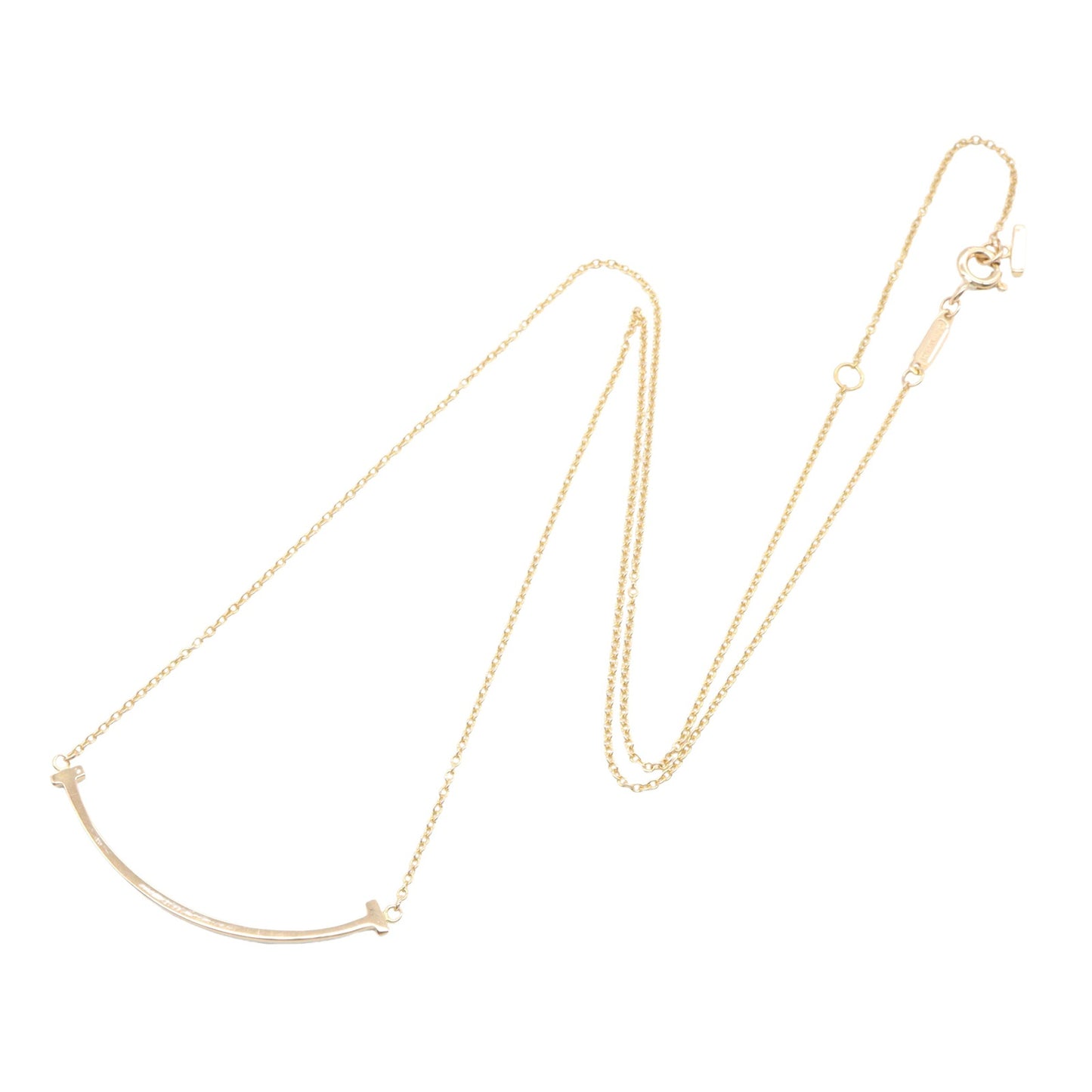 Tスマイル スモール ネックレス ネックレス K18PG ピンクゴールド ティファニー アクセサリー TIFFANY & Co.
