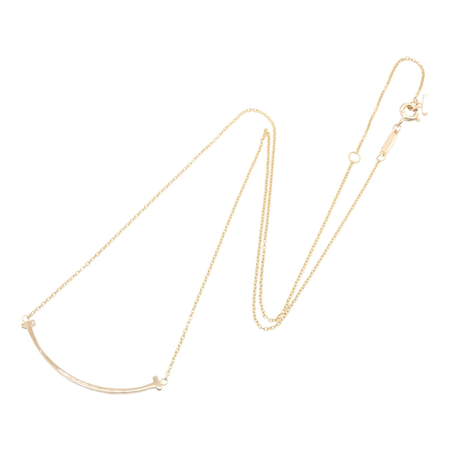 Tスマイル スモール ネックレス ネックレス K18PG ピンクゴールド ティファニー アクセサリー TIFFANY & Co.