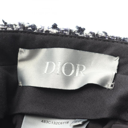 Cannage Pants ツイード パンツ ナイロン ネイビー ディオール ボトムス DIOR