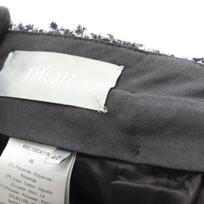 Cannage Pants ツイード パンツ ナイロン ネイビー ディオール ボトムス DIOR