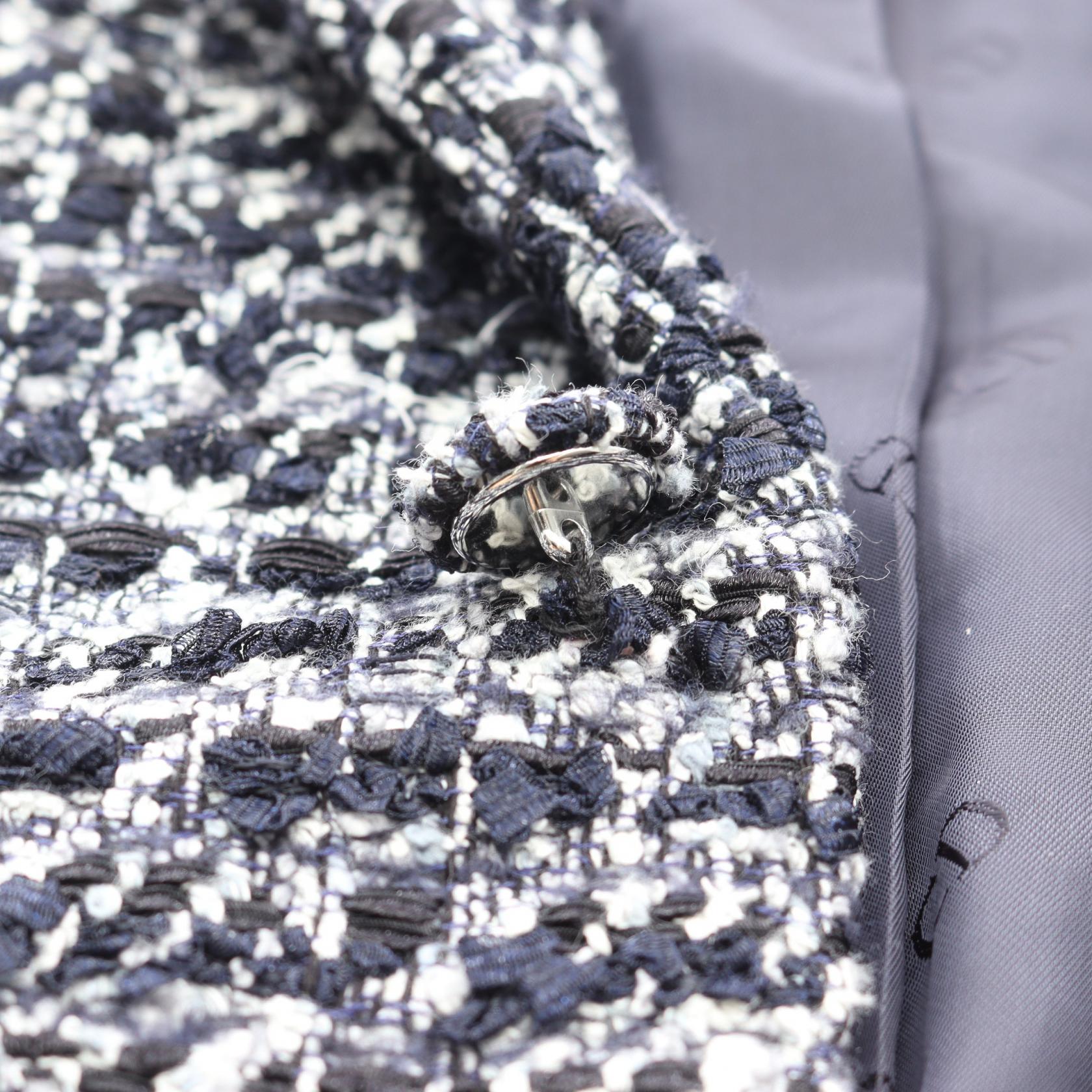 Cannage Wool Blend Tweed Jacket ツイード ジャケット コットン ネイビー ディオール アウター DIOR