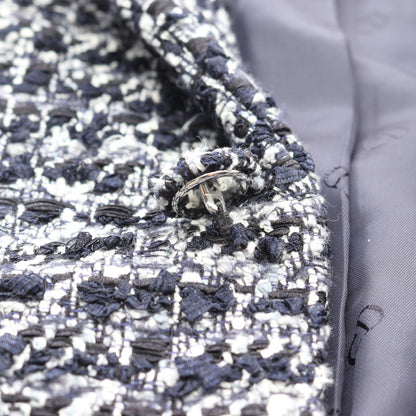 Cannage Wool Blend Tweed Jacket ツイード ジャケット コットン ネイビー ディオール アウター DIOR