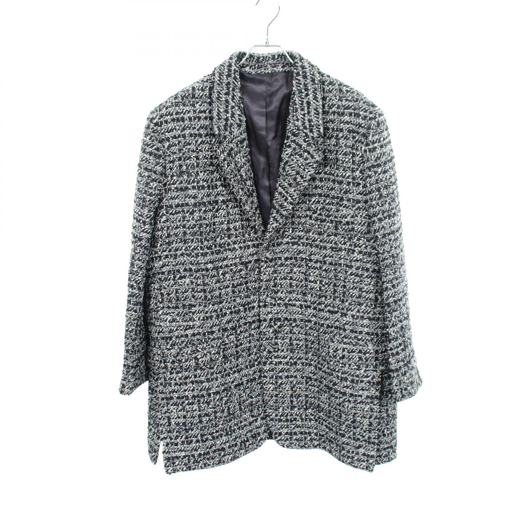 Cannage Wool Blend Tweed Jacket ツイード ジャケット コットン ネイビー ディオール アウター DIOR