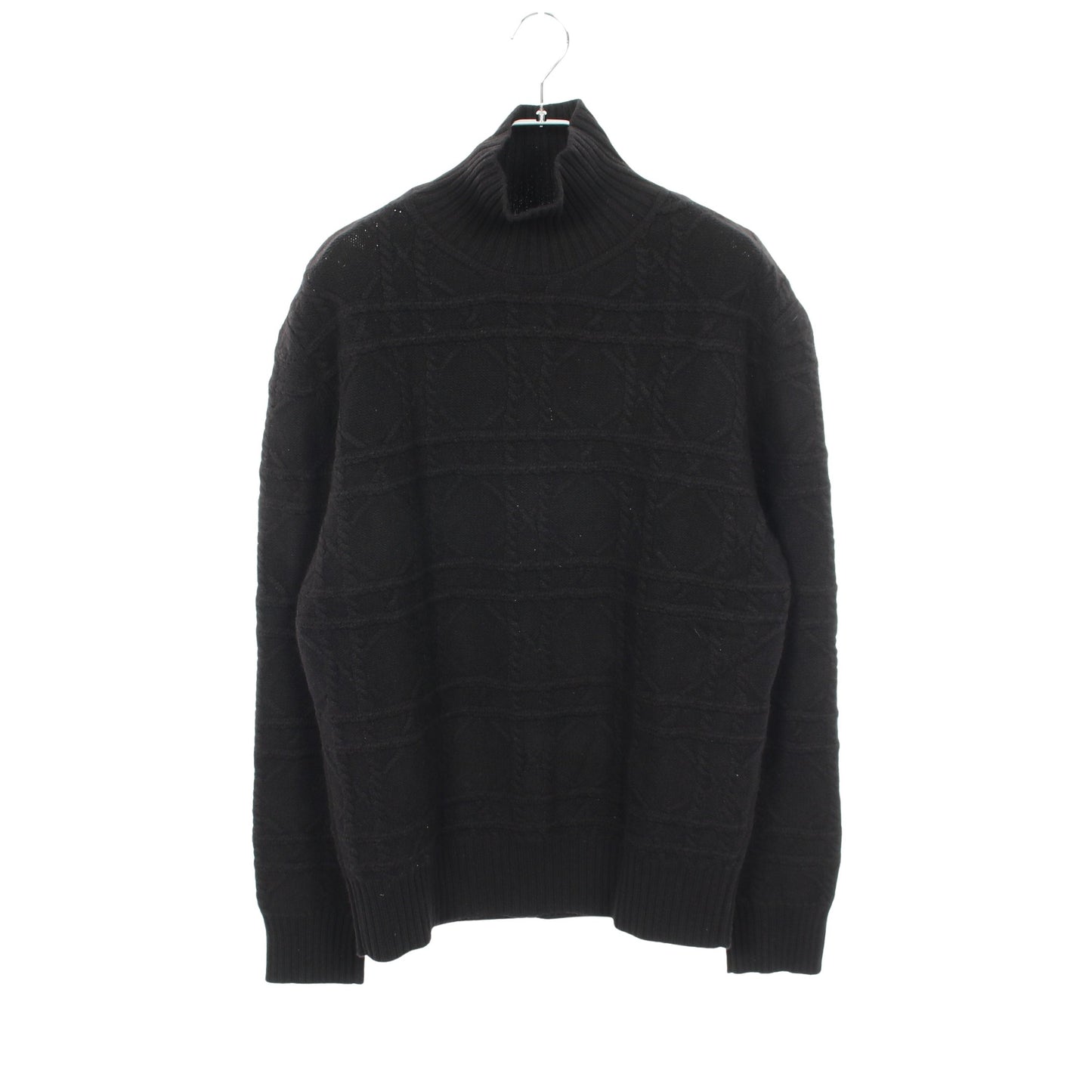 カナージュ ハイネック ニット カシミヤ ブラック ディオール トップス DIOR