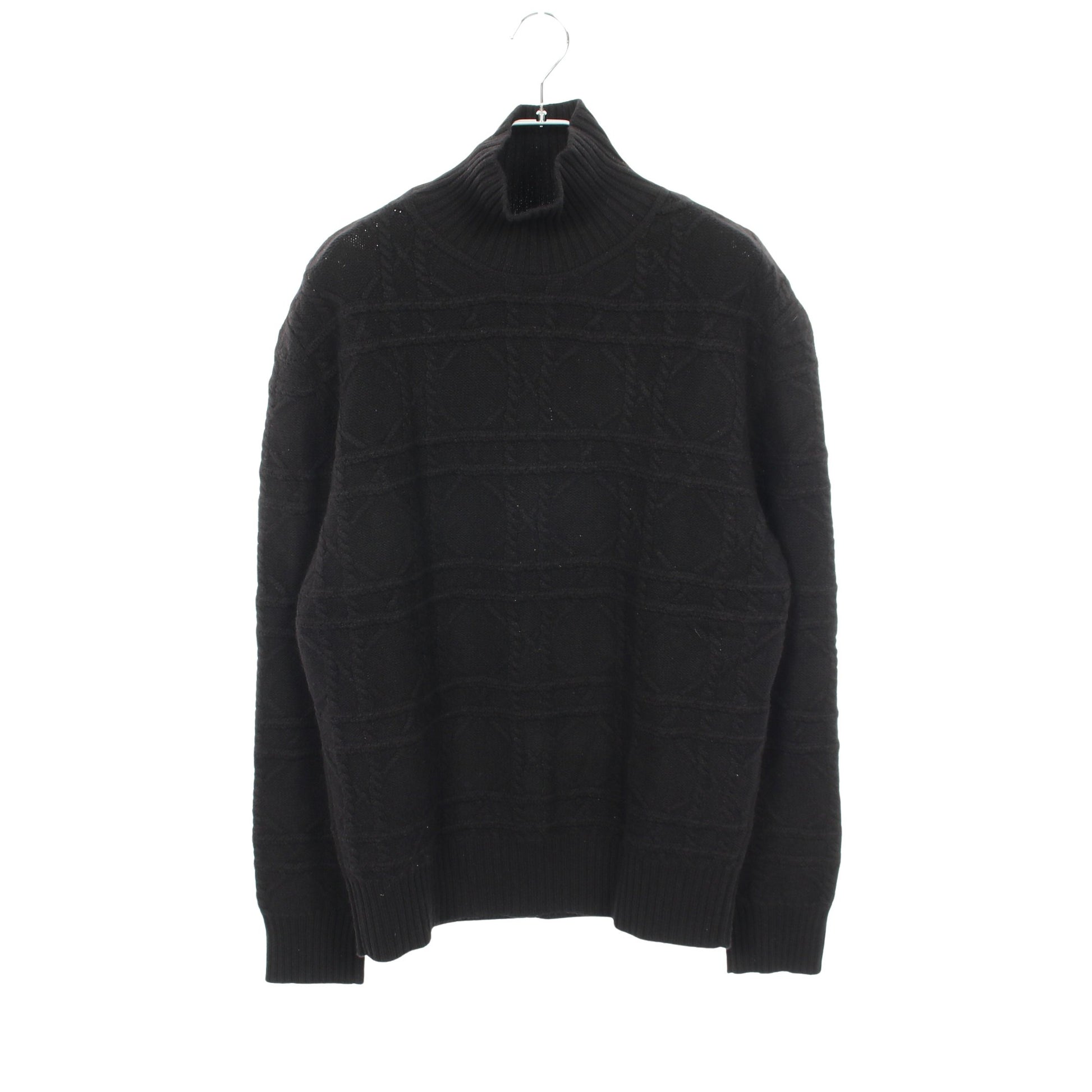 カナージュ ハイネック ニット カシミヤ ブラック ディオール トップス DIOR