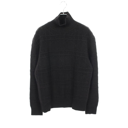 カナージュ ハイネック ニット カシミヤ ブラック ディオール トップス DIOR