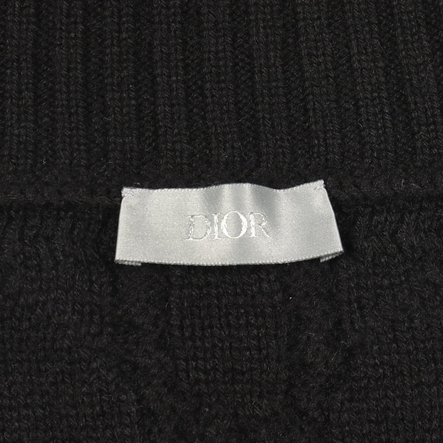 カナージュ ハイネック ニット カシミヤ ブラック ディオール トップス DIOR