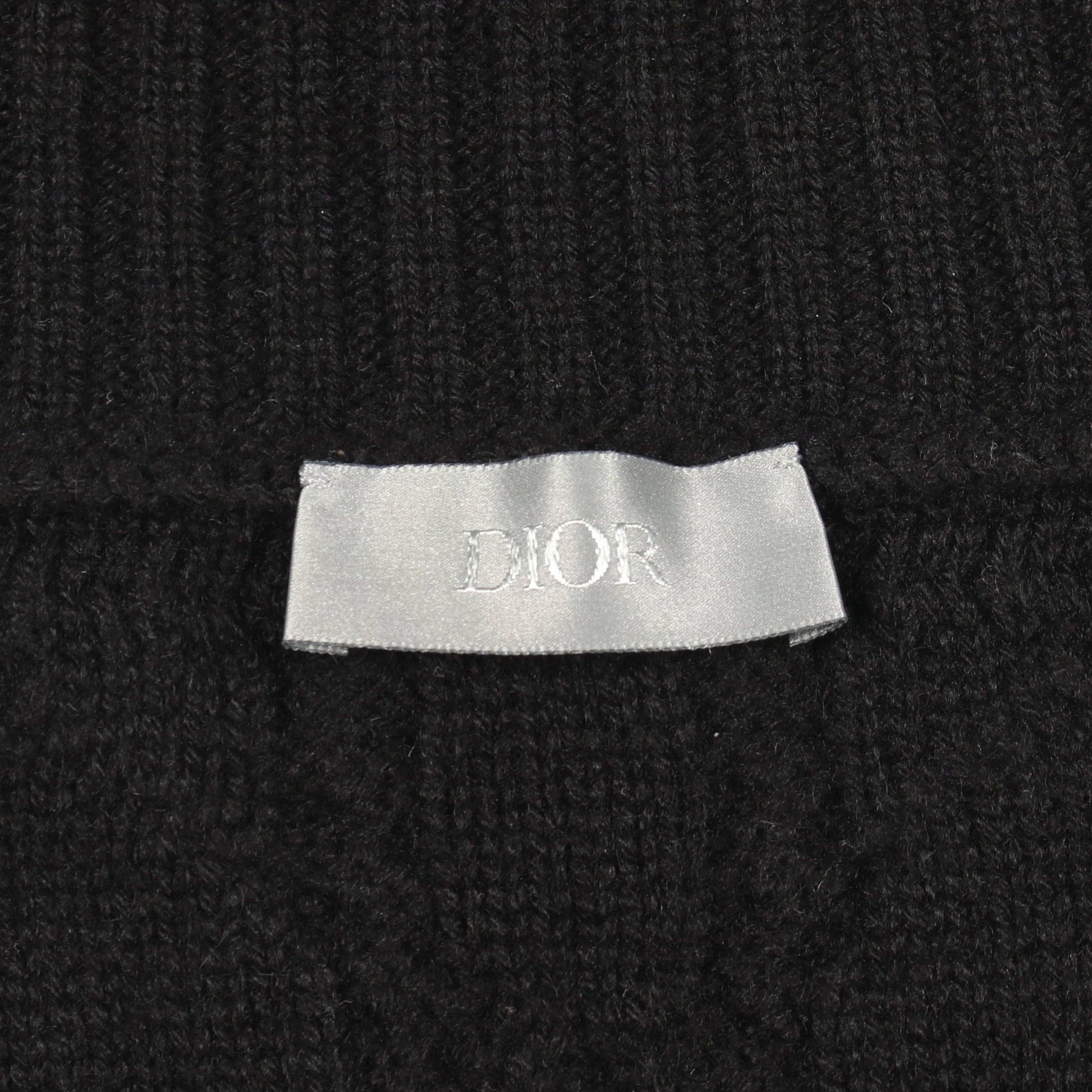 カナージュ ハイネック ニット カシミヤ ブラック ディオール トップス DIOR