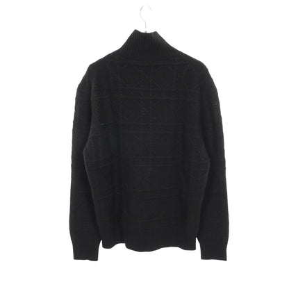 カナージュ ハイネック ニット カシミヤ ブラック ディオール トップス DIOR