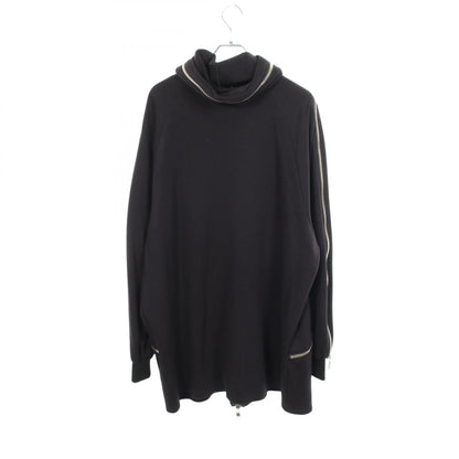 ジップデザイン ジップアップパーカー ナイロン ネイビー アクオドバイチャヌ トップス ACUOD by CHANU