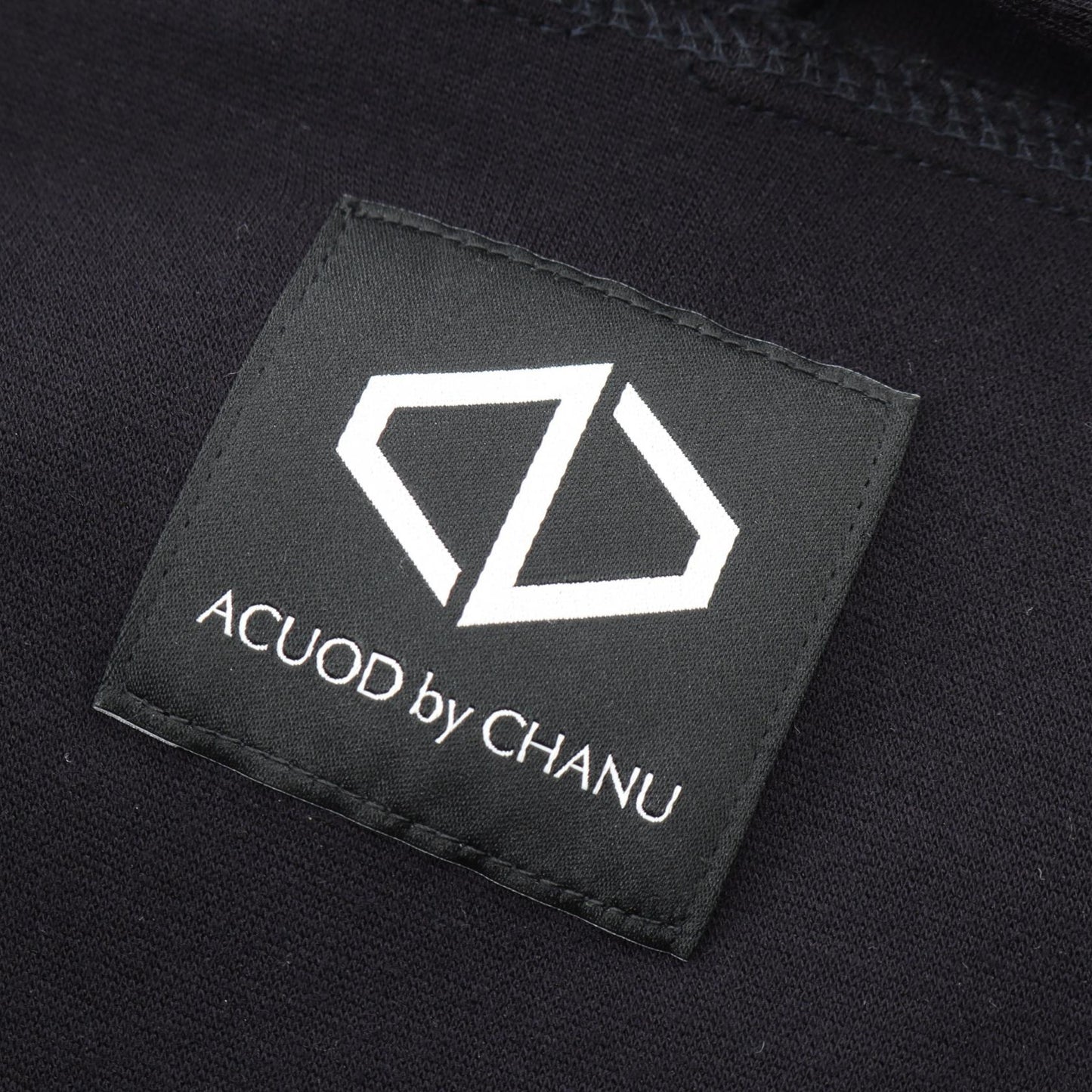 ジップデザイン ジップアップパーカー ナイロン ネイビー アクオドバイチャヌ トップス ACUOD by CHANU