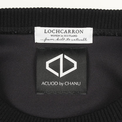 切替 ジップ プルオーバー トップス ウール ダークネイビー アクオドバイチャヌ トップス ACUOD by CHANU