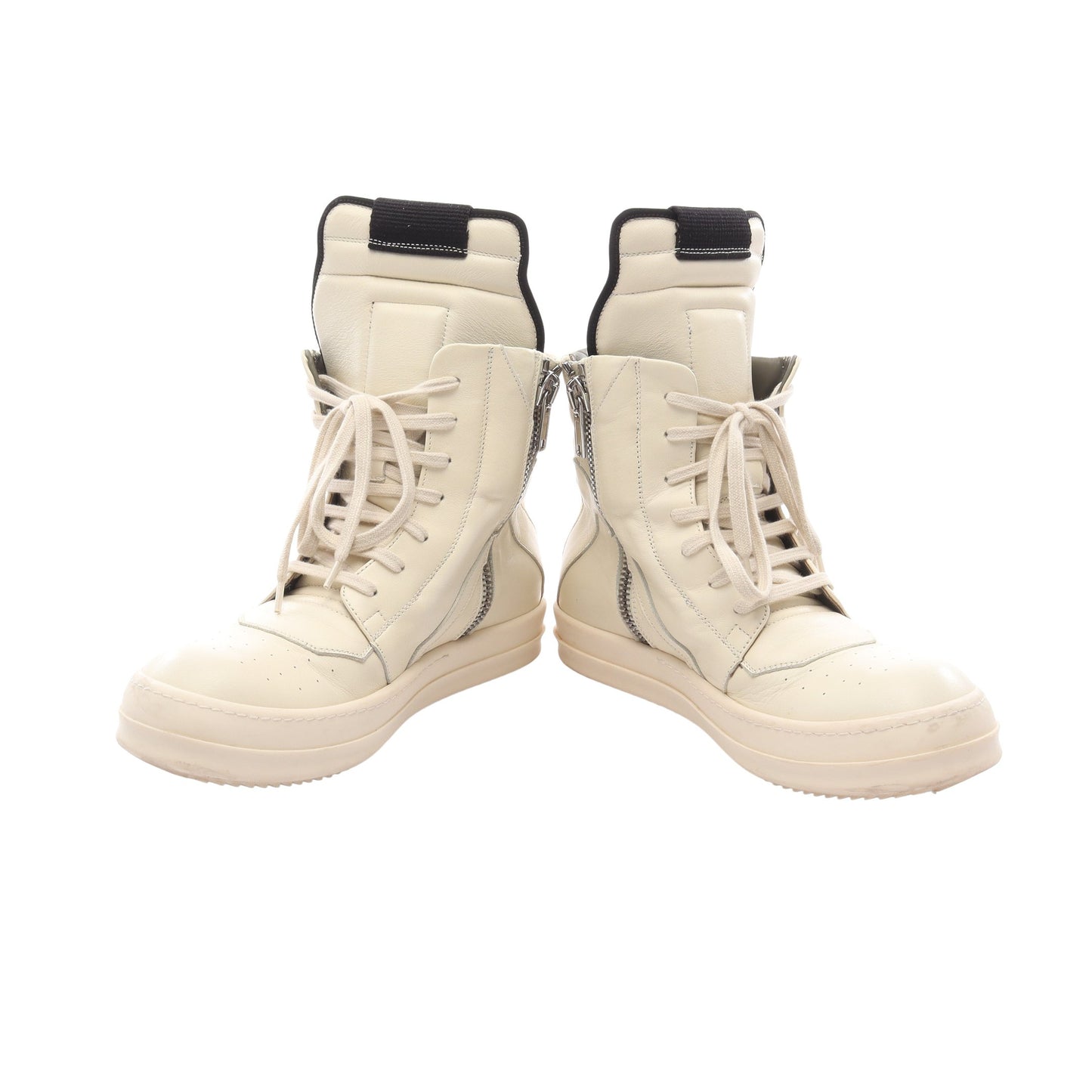 ジオバスケット ハイカットスニーカー レザー アイボリー リックオウエンス シューズ Rick Owens