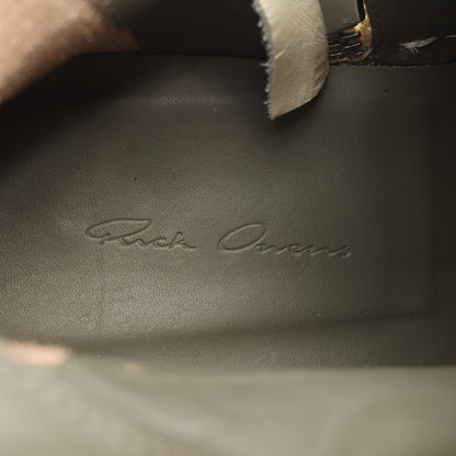 ジオバスケット ハイカットスニーカー レザー アイボリー リックオウエンス シューズ Rick Owens