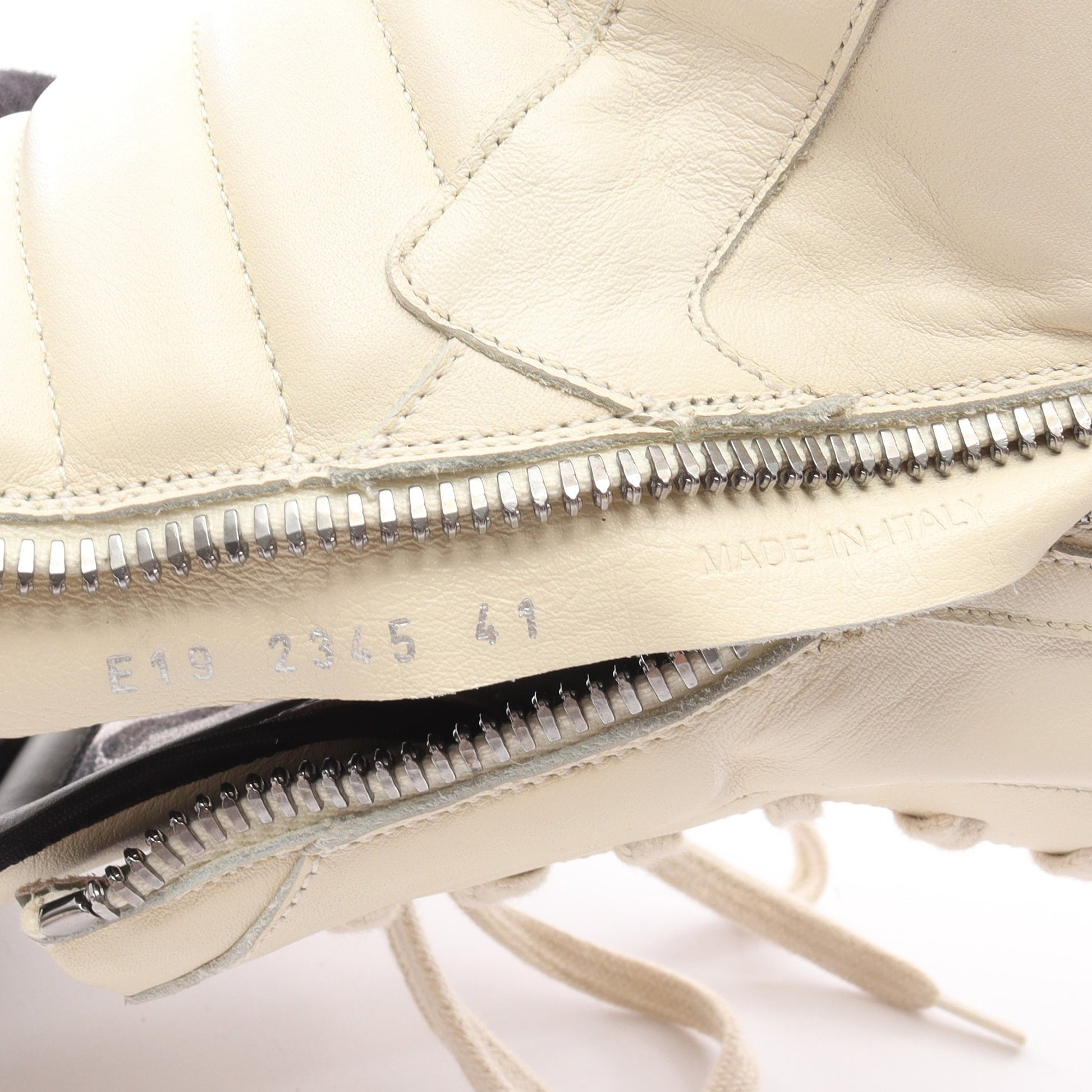 ジオバスケット ハイカットスニーカー レザー アイボリー リックオウエンス シューズ Rick Owens