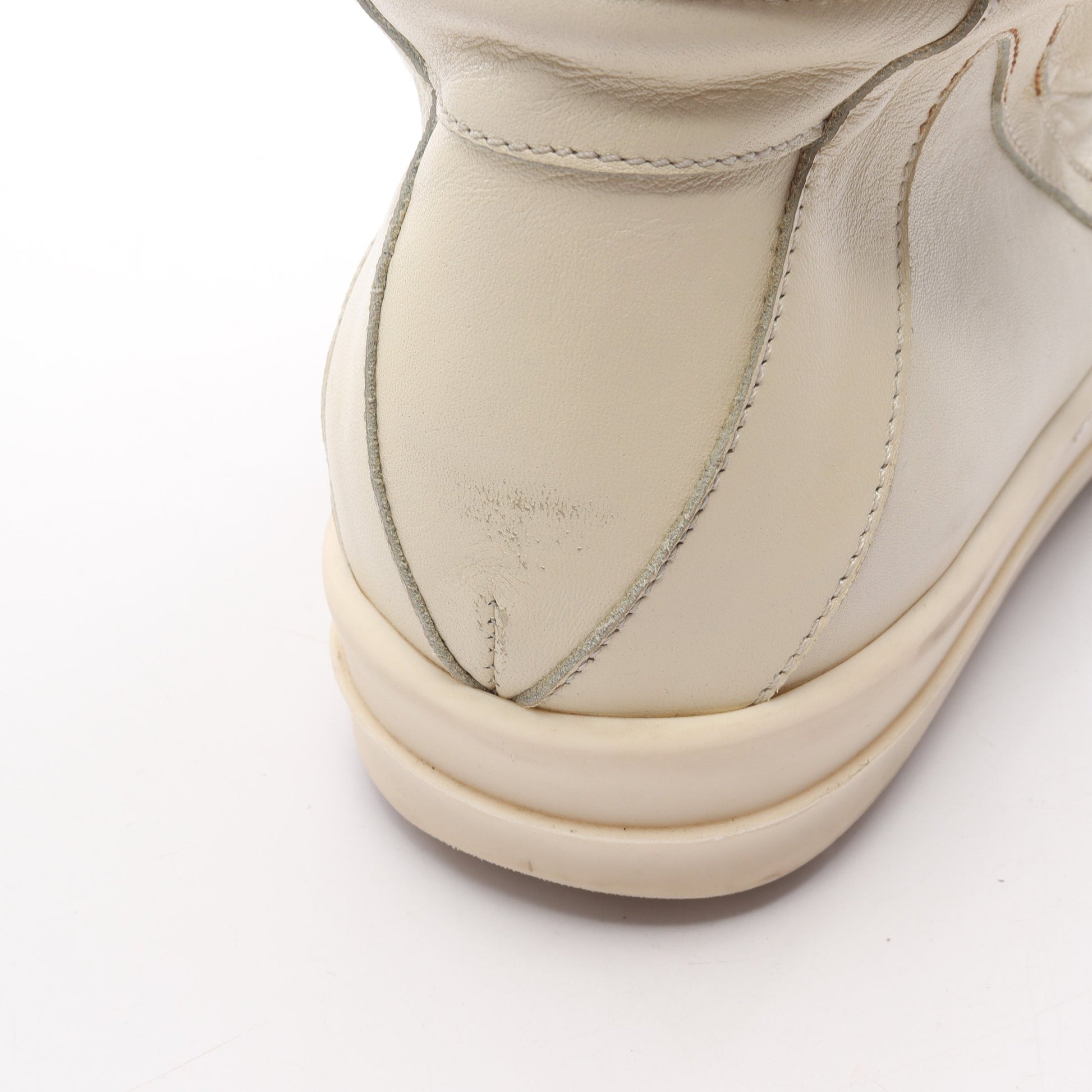 ジオバスケット ハイカットスニーカー レザー アイボリー リックオウエンス シューズ Rick Owens
